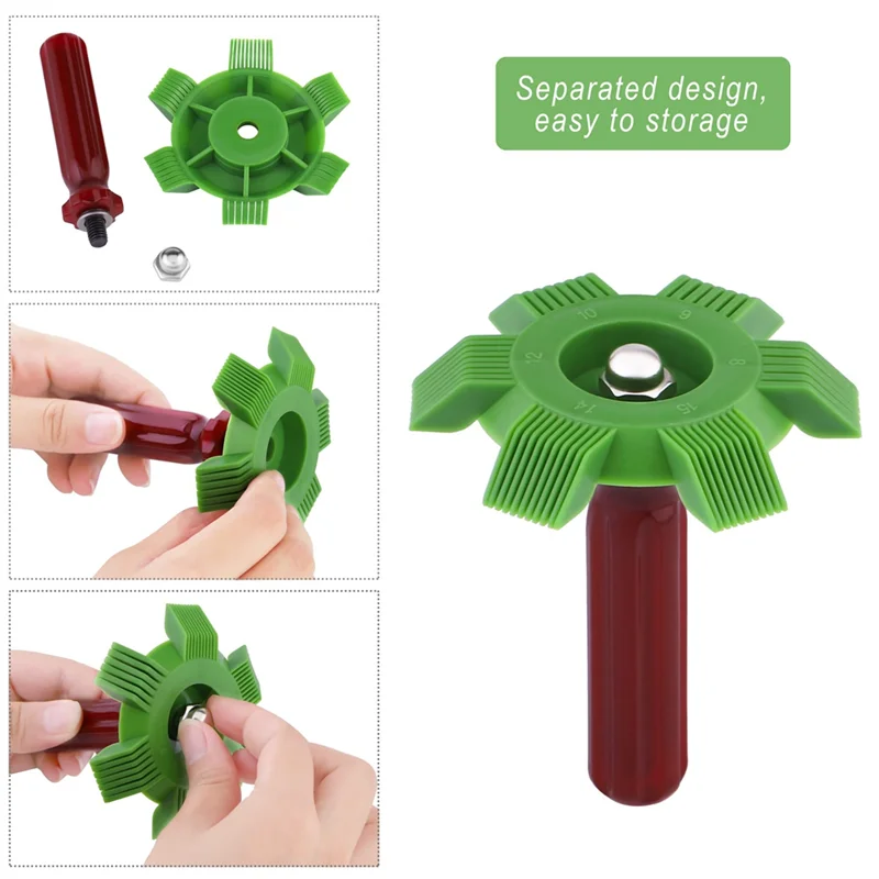 Набор для очистки ребер кондиционера 6 шт. конденсатор FCR6 ребро-гребень