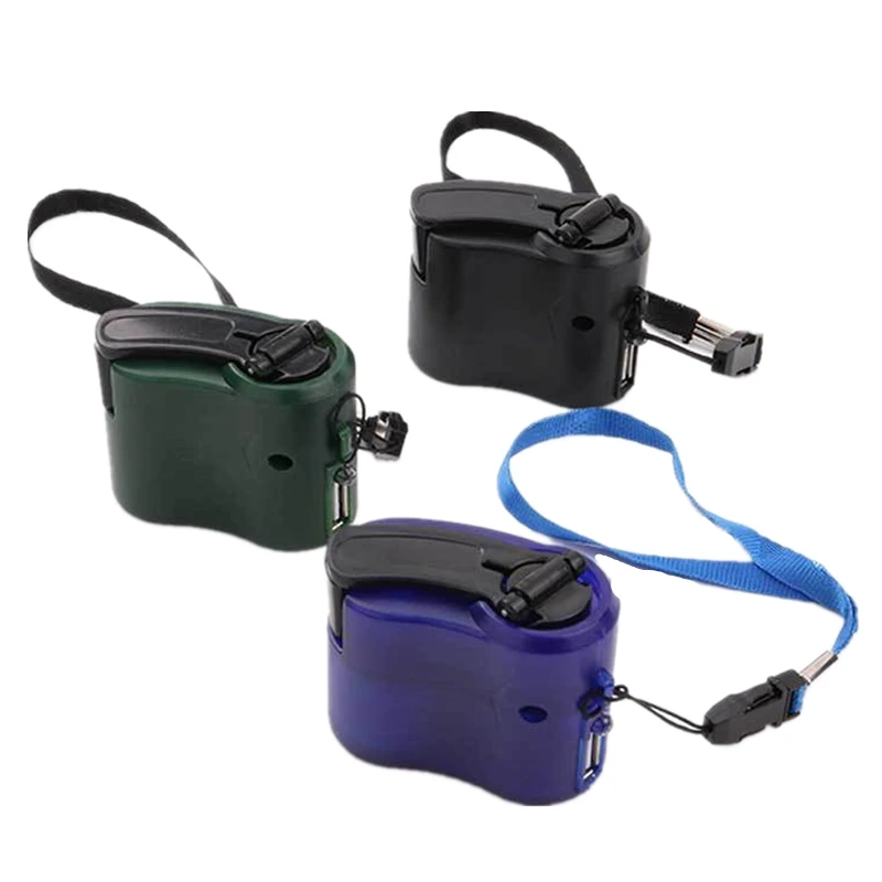 1pc usb phone emergency charger for camping hiking edc outdoor sports hand crank travel charger camping equipment survival tools free global shipping
