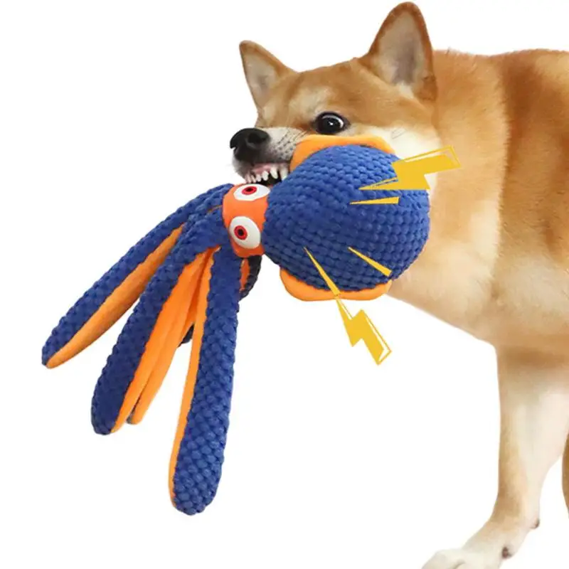 

Octopus Squeaky Dog Toys Pet Cat Dog Plushie Supplies Plush Portable Plush Pet Chewing Training Toys Dog Squeaky Toys For Small