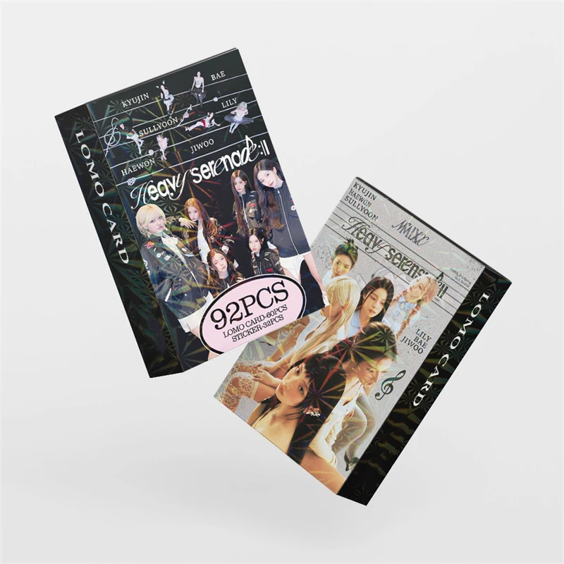 Набор из 92 шт. K-pop NMIXX: Фотокарточки из нового альбома Heavy Serenade, коллекционные карточки для фанатов, открытки, LOMO-карточки (ЛИЛИ, ХЭВОН, ДЖИУН) (art.: 3920da9db4d0e) - 3920da9db4d0e