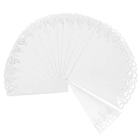 20pcs white decorative cone petal cone for banquet party wedding