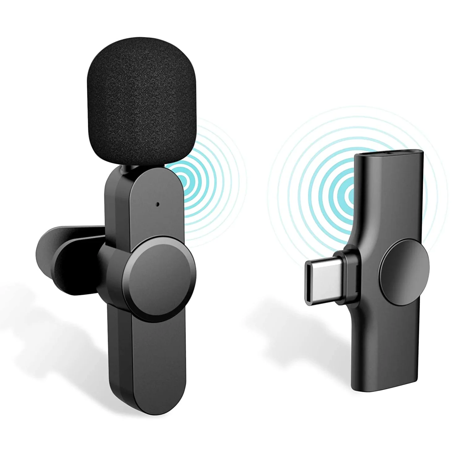 

Noise cancelling handheld wireless lavalier youtube recording mic microphone