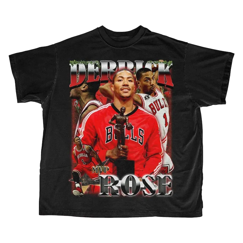 Футболка с рисунком Derrick Rose MVP