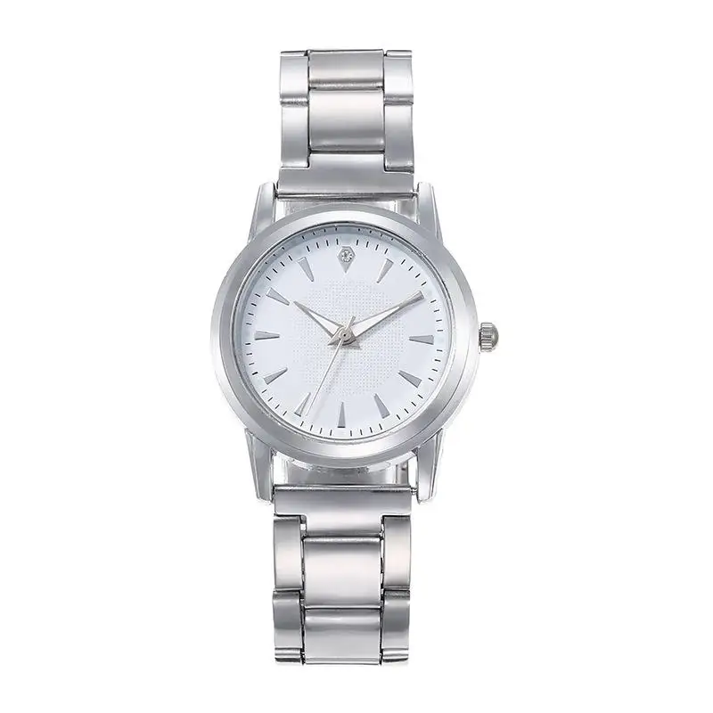 2023 new casual simple hundred with fashion watches foreign trade iron band quartz wristwatch students small watch
