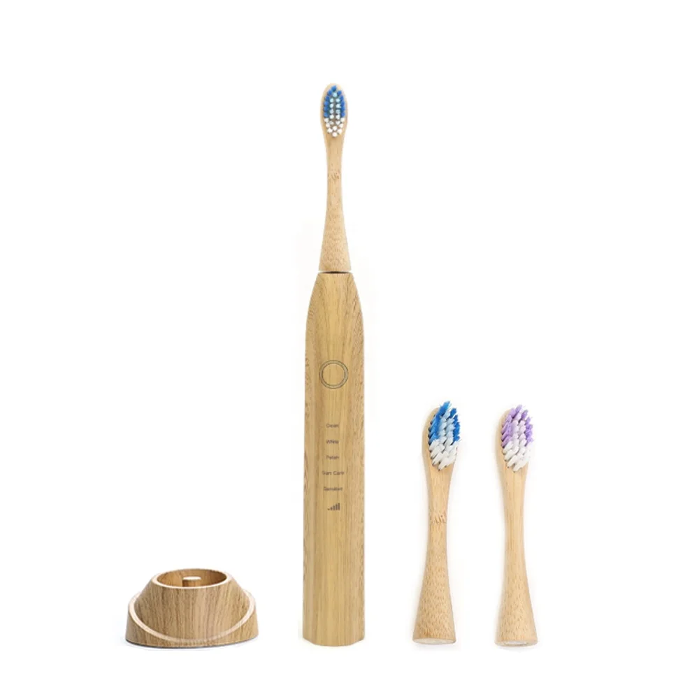 

2022 Amazon Top-selling Natural Eco Friendly Smart Eco Bambu Bamboo Wooden Electric Charcoal Toothbrush
