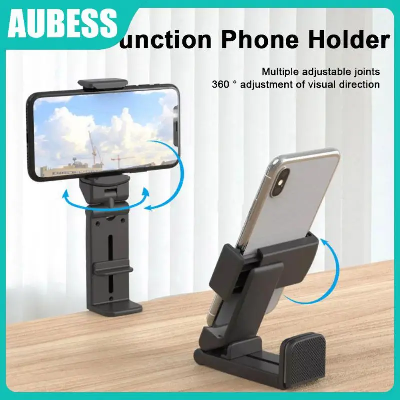 

Convenient 360 Degree Rotating Phone Holder Clip Creative Smartphone Mount Foldable Mobile Phone Holder Portable Phone Support