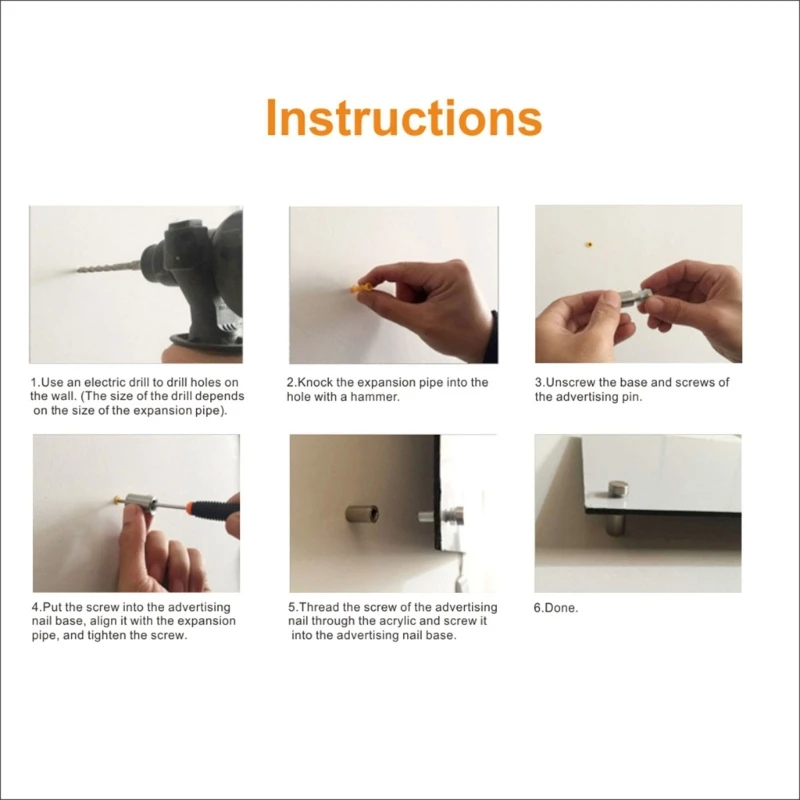 Прозрачный акриловый календарь сухого стирания без магнитной доски для