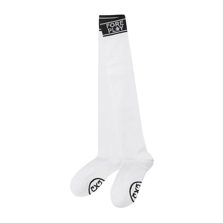 Women new golf socks cotton breathable knee high socks