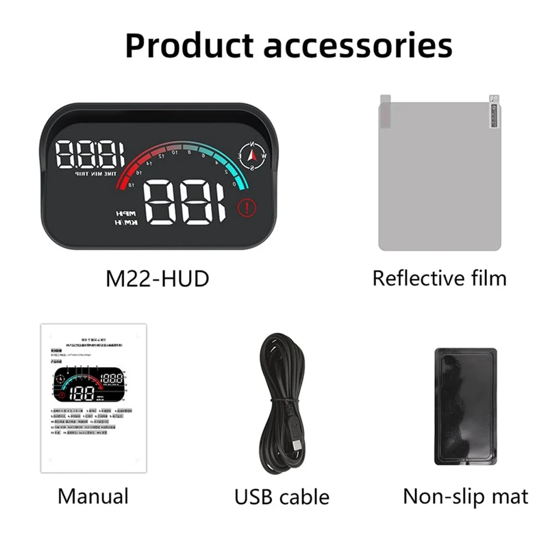 Автомобильный электронный компас M22 универсальный Спидометр с подвижным