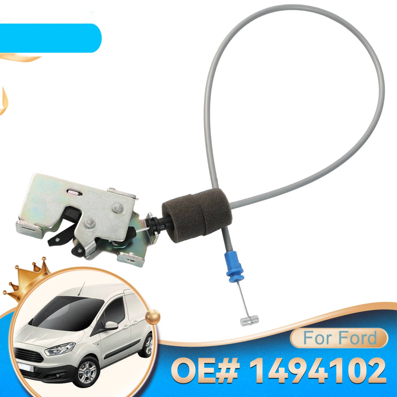 Для Ford Transit MK6 MK7 2000-2015 задняя дверь автомобиля нижний замок защелка кабельная защелка левая ближняя сторона OE # 1494102   YC15-V431A03-AM