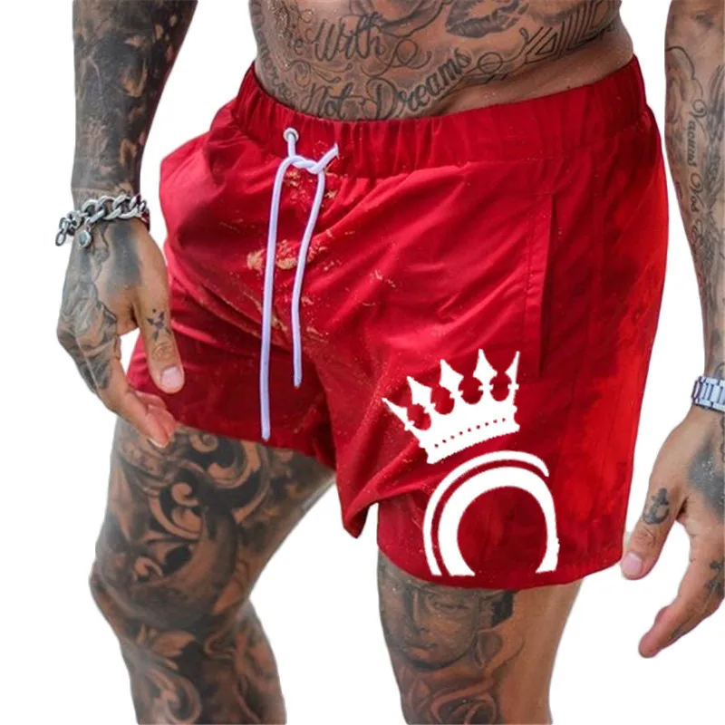 

Men's Beach Surf Shorts Fashion Personality Printed Male Swimwear Swimming Quick Dry Basketball Running Sports Street Shorts Men