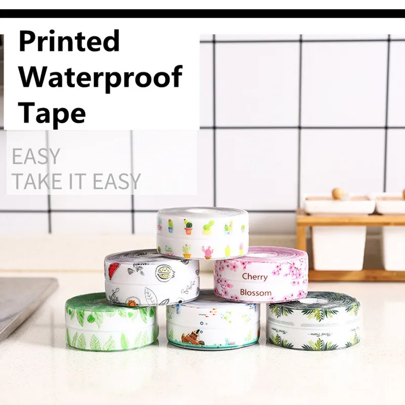 

7 Types Bathroom Countertop Toilet Gap Self-adhesive Seam Stickers Kitchen Sink Waterproof Tape Anti-mold