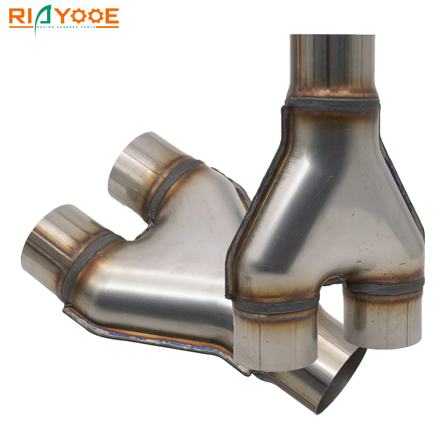 

Car Exhaust Y Pipe 2" 2.25" 2.5" 3" Inlet 3-Way 409 Stainless Steel 51 57 63 76MM Outlet for Universal Exhaust Muffler Y Tube