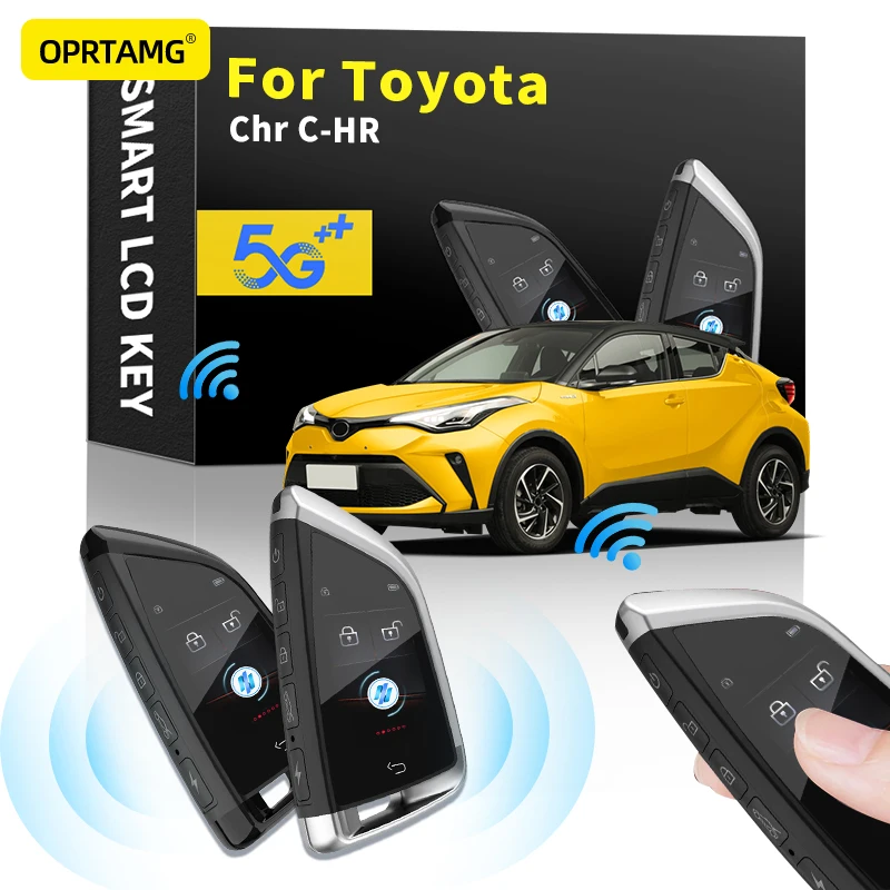 

Car Smart Remote Control Key LCD Display for Keyless Smart Key For Toyota Chr C-HR 2000 2001 2002 2003-2018 2019 2020 2021 2022