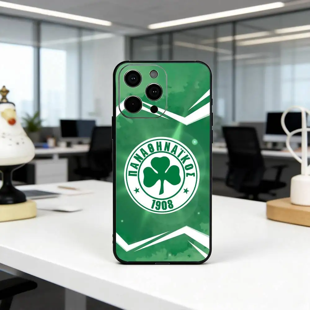 Чехол для телефона ART P-Panathinaikos A-Athens PA для iPhone 17, 16, 15, 14, 13, 12, 11 Plus, Pro Max, XS, мягкий силиконовый, черный (art.: 3920d4faaa033) - 3920d4faaa033