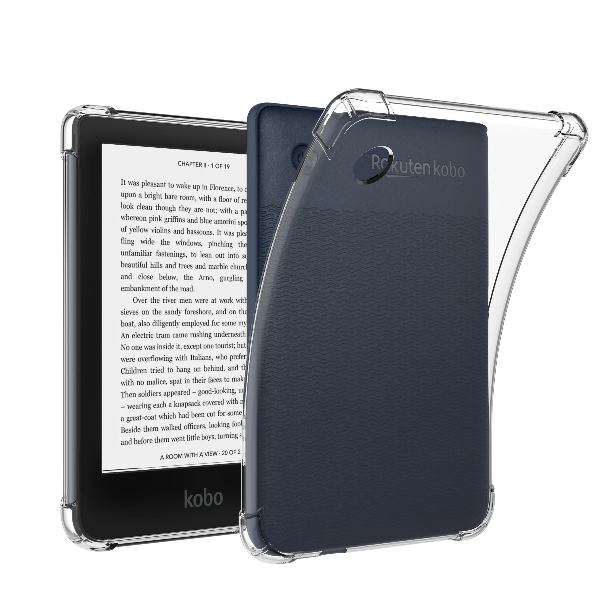 

Clear Case for Kobo Clara 2E (2022 Release,Model N506) - Ultra-Thin Lightweight Transparent Silicone Flexible Soft Back Cover