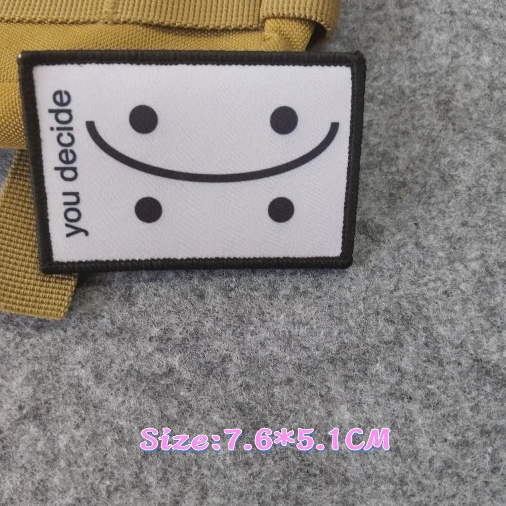 Креативная нашивка с принтом жеста счастливый или печальный вы решите себя