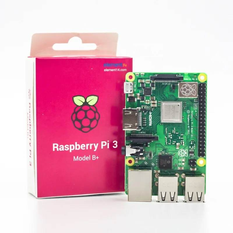 Оригинальный Raspberry Pi 3B + Element 14 Raspberry Pi 3 Model B + Plus с Wi-Fi