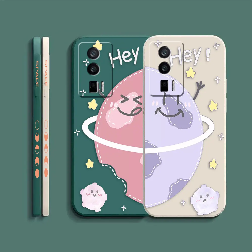 Case For Redmi K60E K60 K50 K40S K40 K30 K20 12C 10C 9A 9 8 10X 10A 10 Pro 4G 5G Gaming Case Fundas Shell Hey Cartoon Earth Star