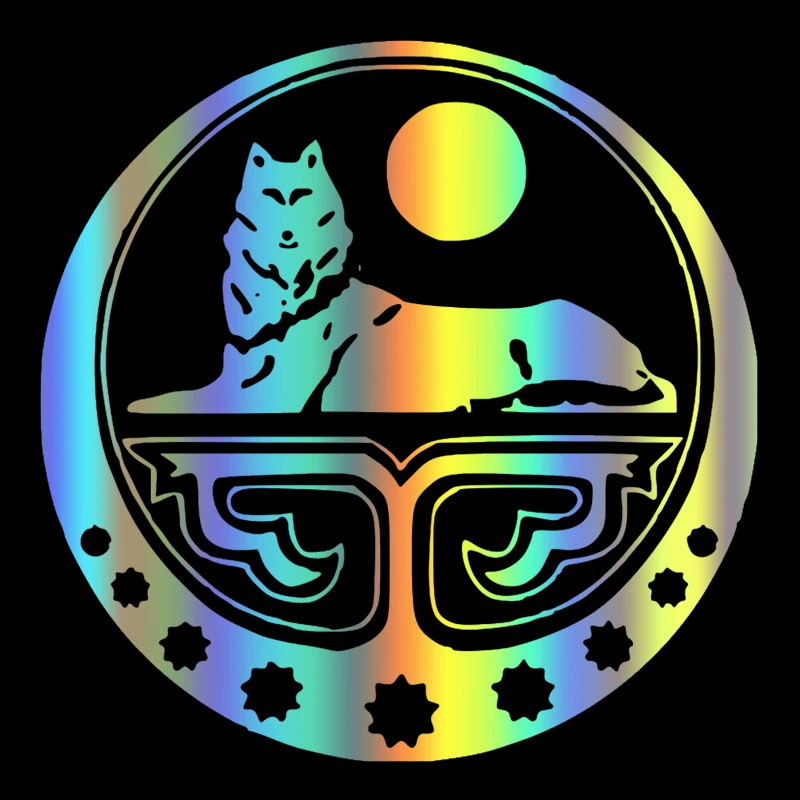 

«Чеченская эмблема», забавные автомобильные наклейки и наклейки, белые/Черные виниловые автомобильные наклейки разных размеров