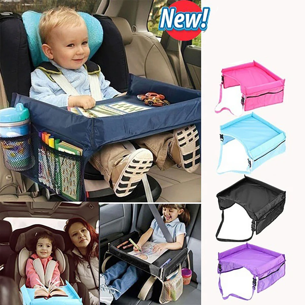 

Baby Car Seat Organizer Tray Stroller Kids Toy Food Holder Desk Waterproof Children Portable Table For Car Child Table Storage
