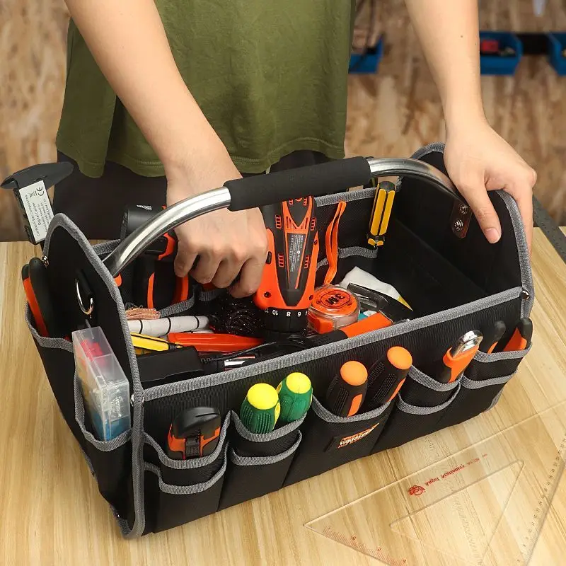 

Electrician Tool Kit Multifunction Shoulder Bag Durable Handbag Multipurpose Professional Pouch Backpack Tools Packaging