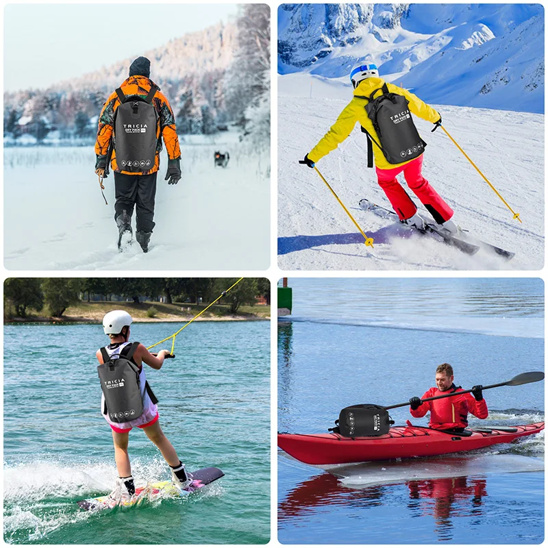 15L Outdoor Waterproof Swimming Bag Bucket Dry Sack Storage Bag Rafting Sports Kayaking Travel Waterproof Backpack   XA182Y