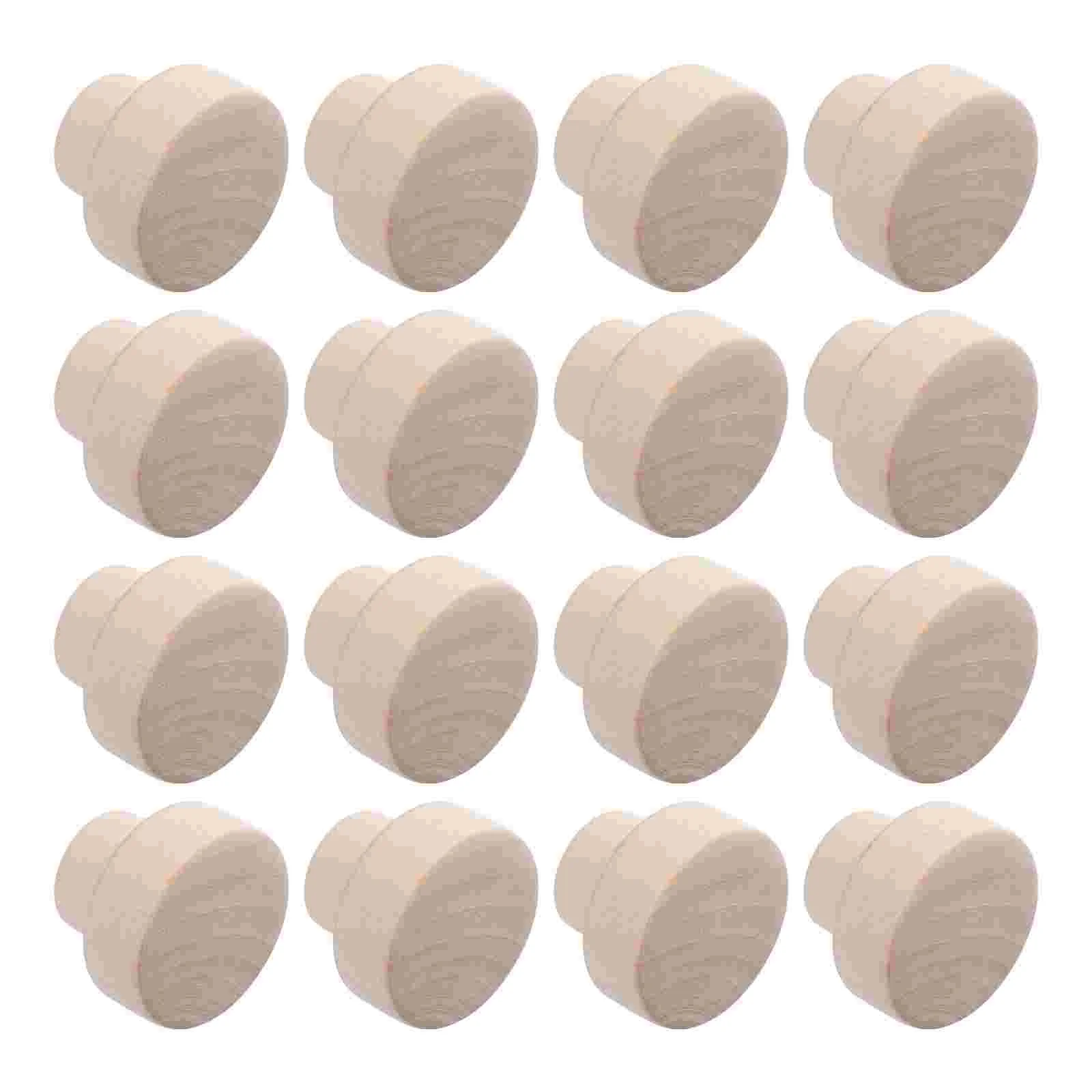 

16pcs Wood Knob Good Nice Safe Durable Door Knob Drawer Knob for Drawer Furniture