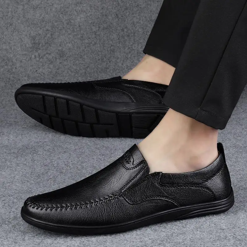 

2023 New Tods Men's Korean-Style Versatile Personality Casual Shoes Soft Bottom Slip-on Loafers Driving Shoes