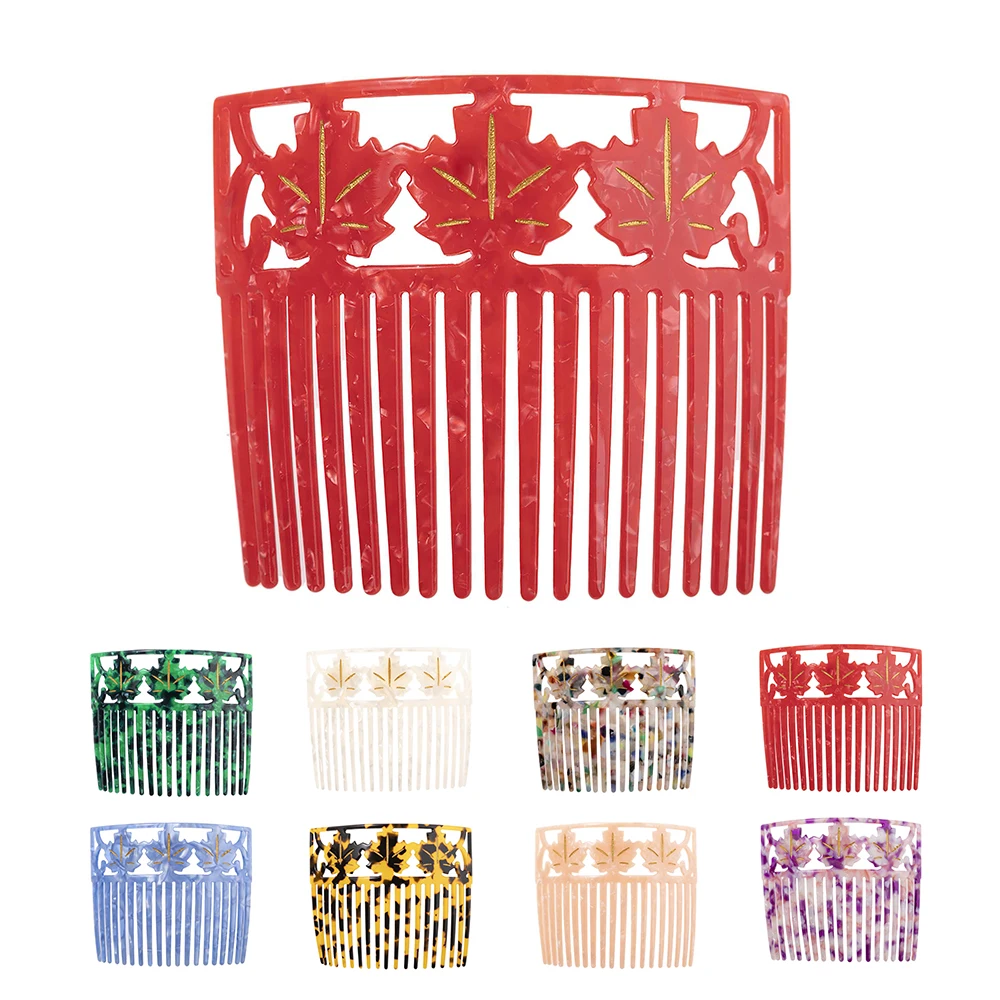 

Vintage Hair Combs Colorful Acetate Hair Accessories Tortoiseshell Women Hair clips Flamenco Headdresses Comb Hair forks jewelry