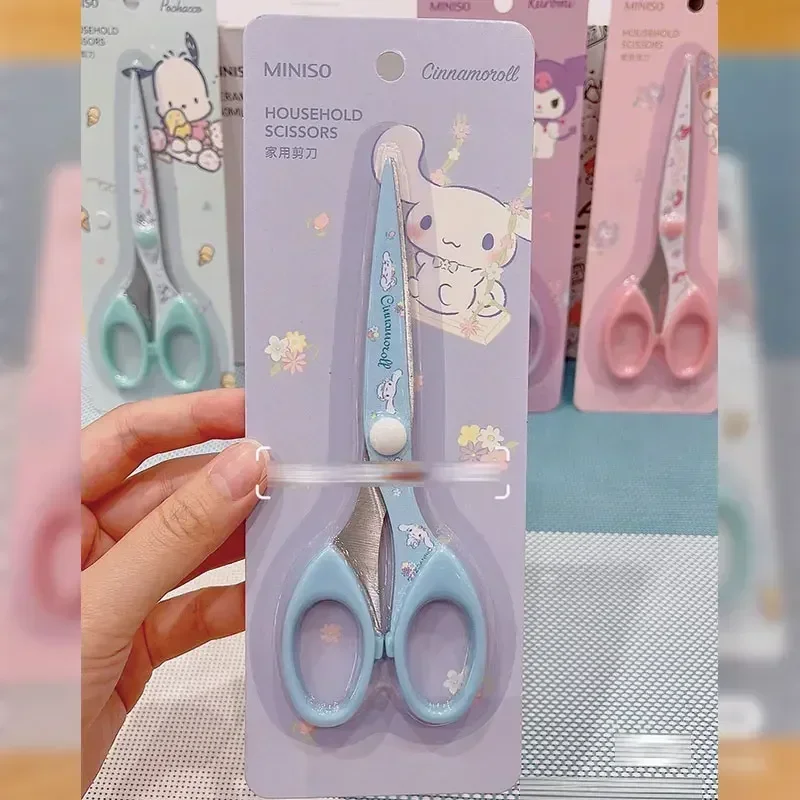 Kawaii Sanrio аниме бытовые ножницы Cinnamoroll Kuromi My Melody мультяшная печать ремесленник для