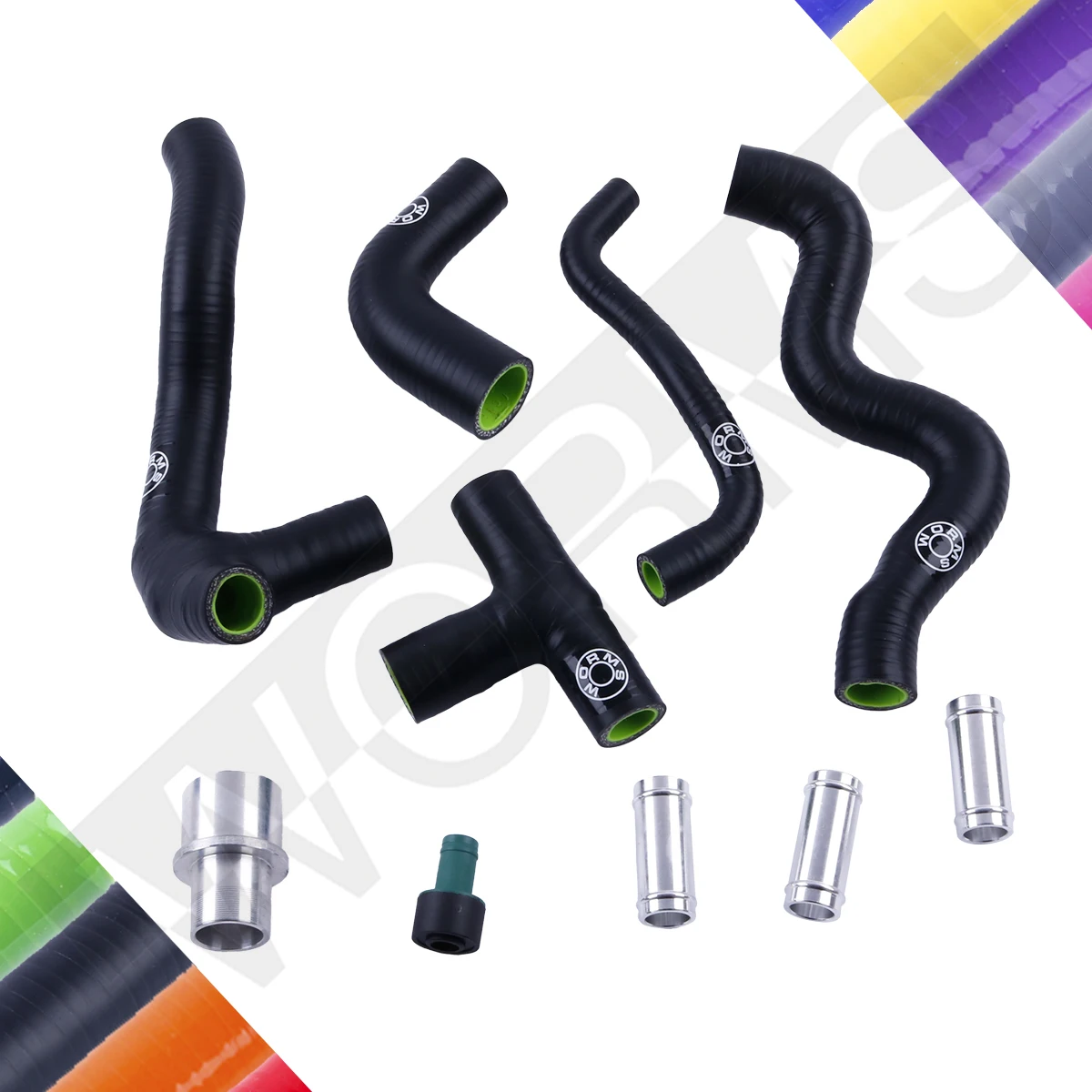 

Для 2001-2003 Audi A3 1999-2005 VW Bora Jetta Golf Mk4 1,8 T AUQ AUM силиконовый комплект шлангов для клапана