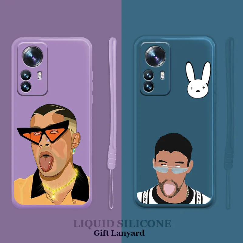 

Liquid Case For Xiaomi Poco X3 NFC X4 M3 M4 F3 GT Pro for Mi 6 6X 8 9 SE 10S 10 10T 11T Lite Ultra Candy Latin Trap BadBunny