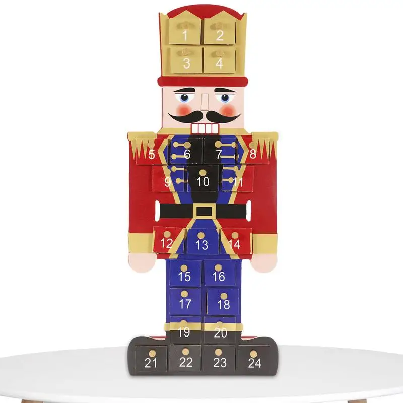 

Christmas Nutcracker Countdown Calendar Fun Christmas Nutcracker Countdown Calendar Cute Festive Holiday Decorations Nutcracker