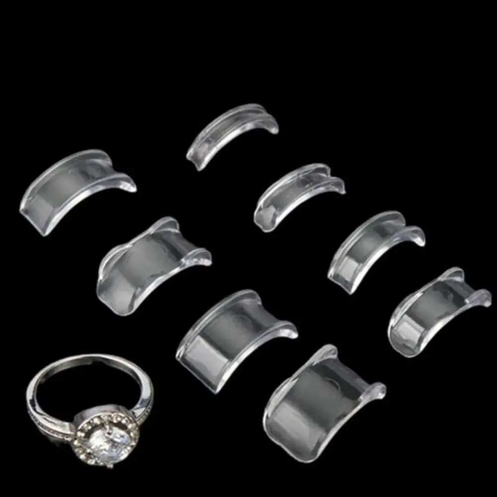 Силиконовые регуляторы размера колец прозрачные 8 шт |