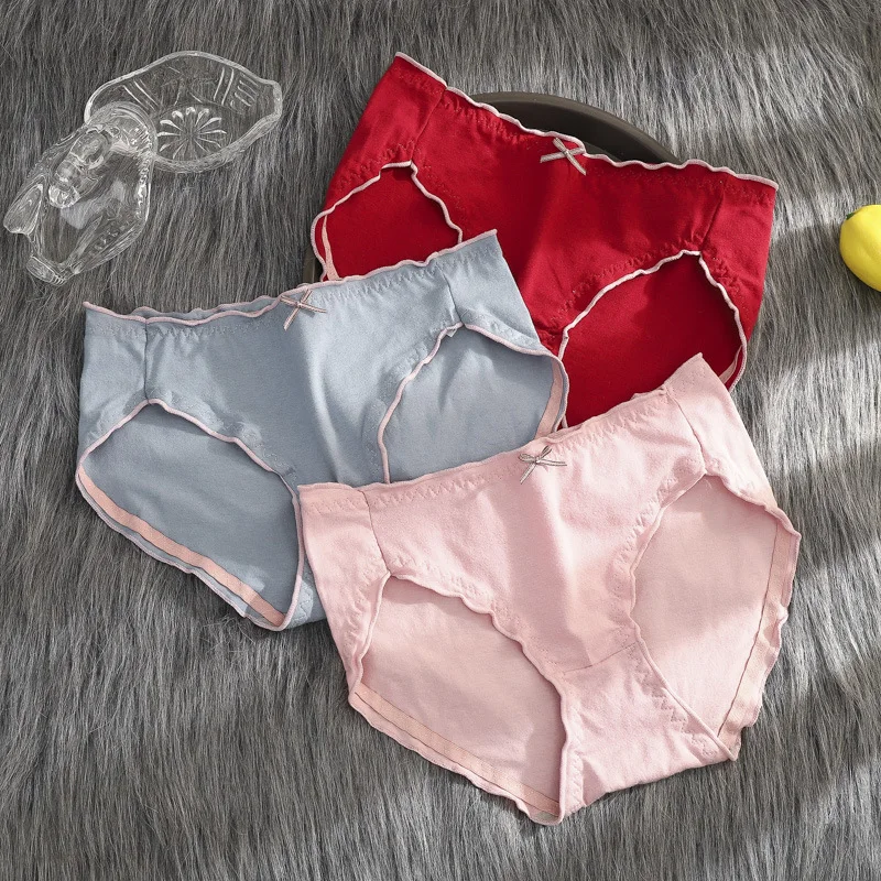 3 шт./компл. сексуальное хлопковое нижнее белье женские трусики с заниженной