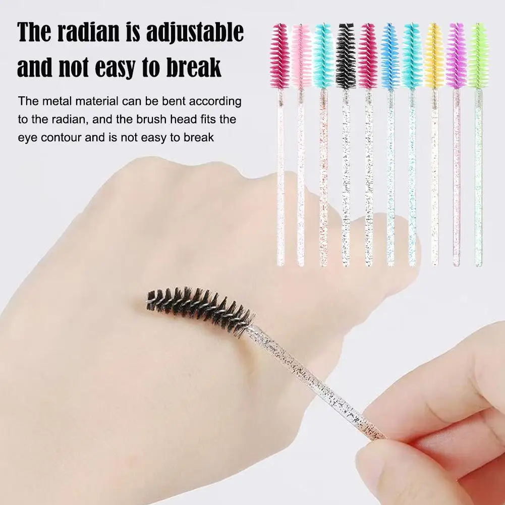 

Одноразовая Кисть для макияжа, ведро, кисть для ресниц, 100 шт. цветных инструментов для красоты ресниц, Хрустальная ресница Brush