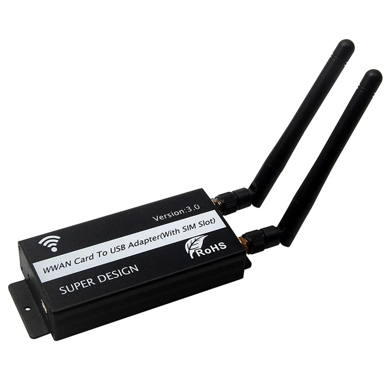 

(M.2) KEY B To USB Adapter Board With SIM Card Slot With Shell Antenna WWAN/4G LTE Module For Desktop/Laptop Computers