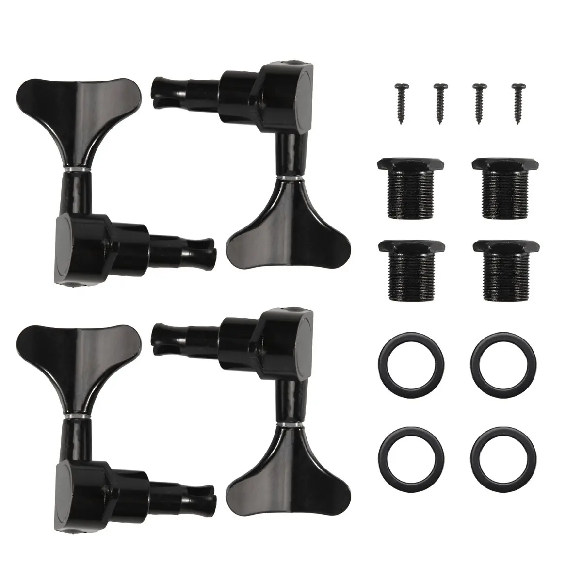 Комплект из 4 (2R2L) герметичных колков для бас-гитар Blacksale, черные, для Precision Bass и Jazz Bass (art.: 3920dbdb87a6a) - 3920dbdb87a6a