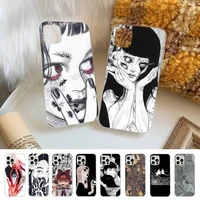 japanese horror manga style phone case for iphone 11 12 13 mini pro max 8 7 6 6s plus x 5 se 2020 xr xs case shell