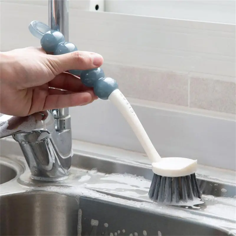 

Kitchen Cleaning Tool Decontamination Wash Brush Multiple Purposes Thick Bristles Stove Cleaning Brush Modern Simplicity Plastic