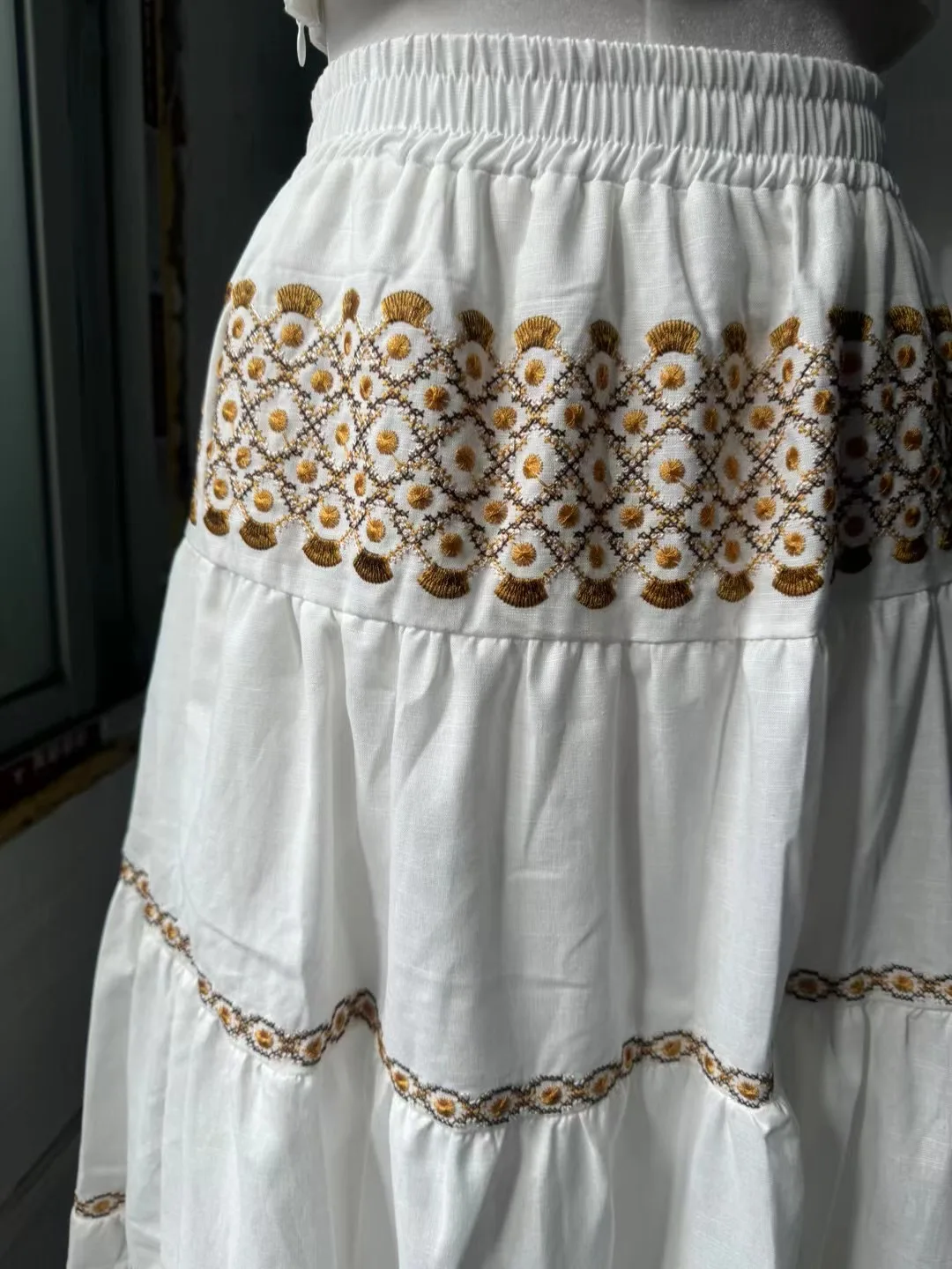 AELESEEN Дизайнерский модный комплект из 2 предметов Женский летний белый