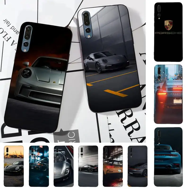 

Sports Car Porsche Phone Case for Huawei P30 40 20 10 8 9 lite pro plus Psmart2019