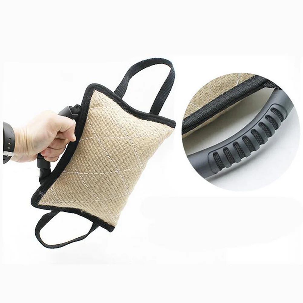 

3 Handles Dog Bite Tug Toys Bite Pillow Outdoor Training Toys for Dogs Puppies