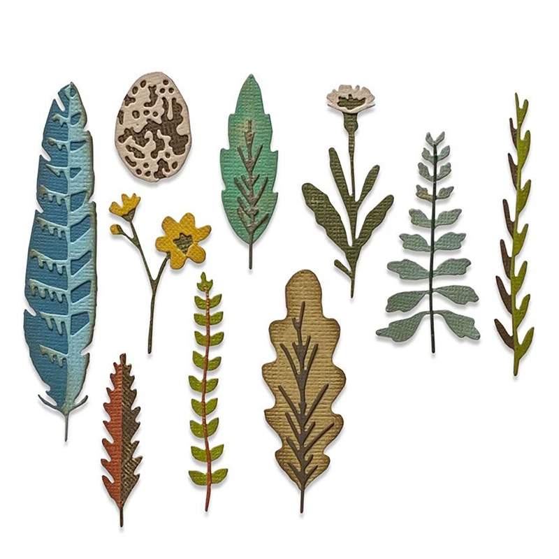 

2020 New Different Leaves Metal Cutting Dies and Funky Nature Die Cut Scrapbooking For DIY Crafts Card Making no Stamps Sets