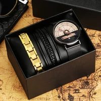 original gifts watch for men fashion quartz star moon watch with calendar mens luxury gold bracelet practical birthday gifts