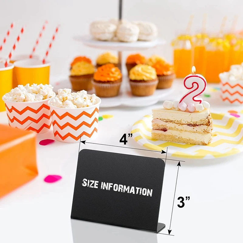 

40 шт., 4X3 дюйма, мини-доска для стола, палатка, знак, доска, бирки для буфета, этикетка для еды, Настольная доска, знаки