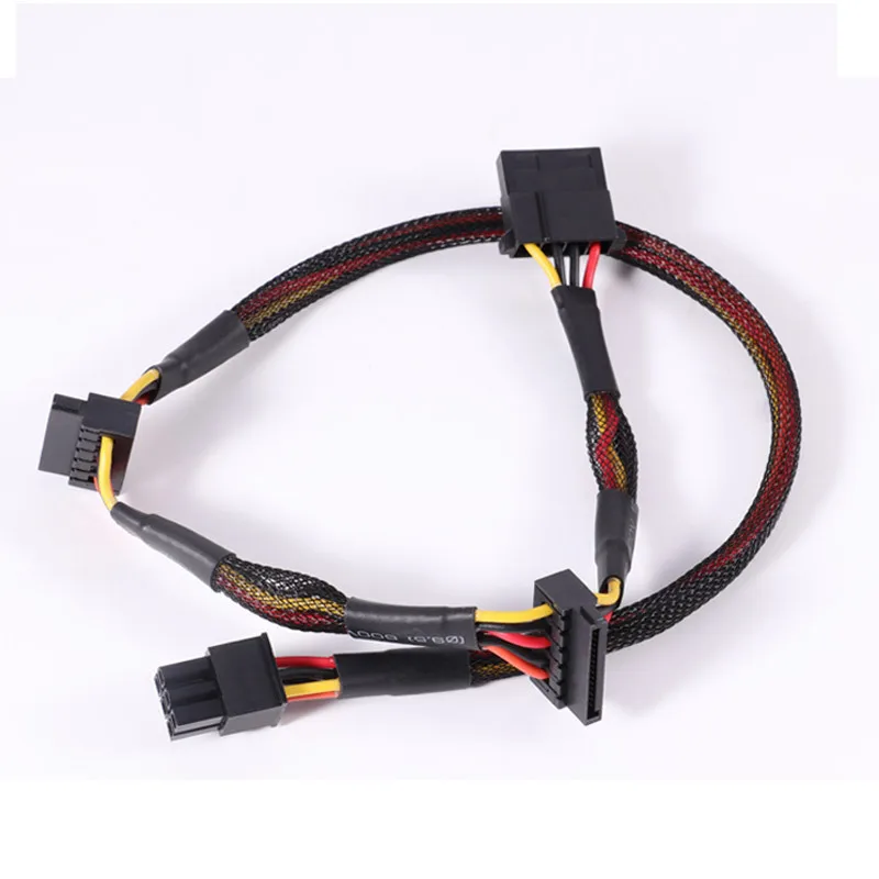

HDD SSD SATA Power Cable for Dell Vostro 3668 3667 3650 SATA Hard Drive SSD Power Supply 4Pin To Dual SATA Connector Adapter NEW