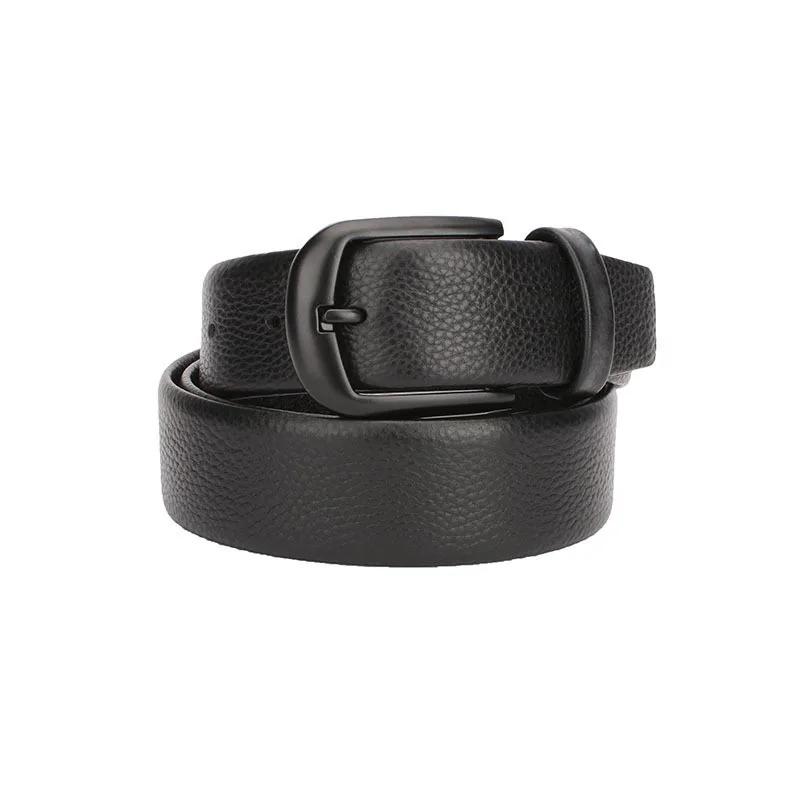 

Мужской ремень для молодого и среднего возраста ремень с пряжкой из сплава гладкая поверхность для бизнеса и отдыха