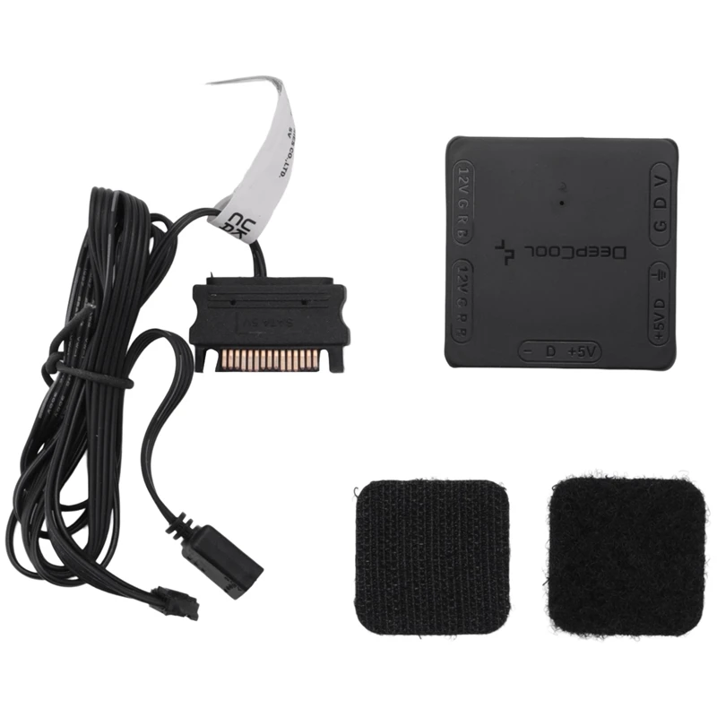 

RGB Convertor 5V to 12V RGB Transfer Hub SATA Interface Magnet Installation for RGB 3PIN M/B and